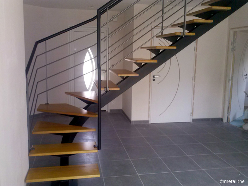 escalier métal design